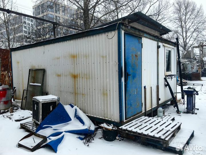 Бытовка модульная из двух секций 6х4.8 / офис из б