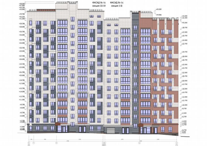 1-к. квартира, 44,2 м², 8/13 эт.