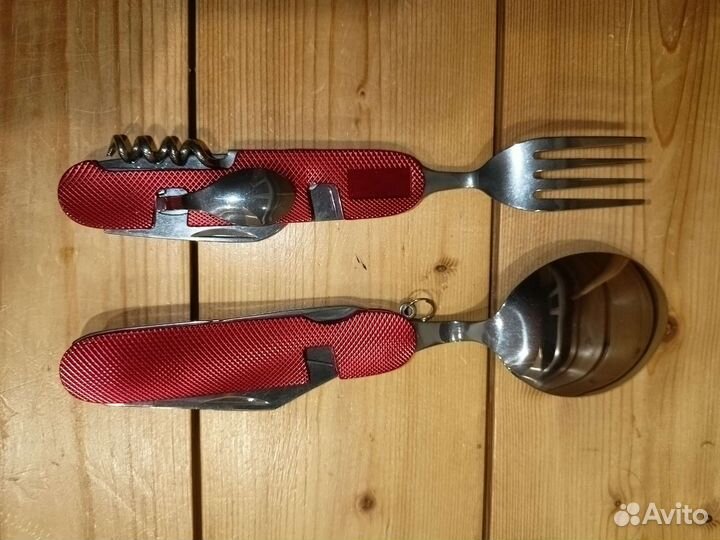 Набор походный 7 в 1 ложка+нож и т.д