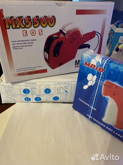 Пистолет для этикеток MX5500 + игольч. в подарок)