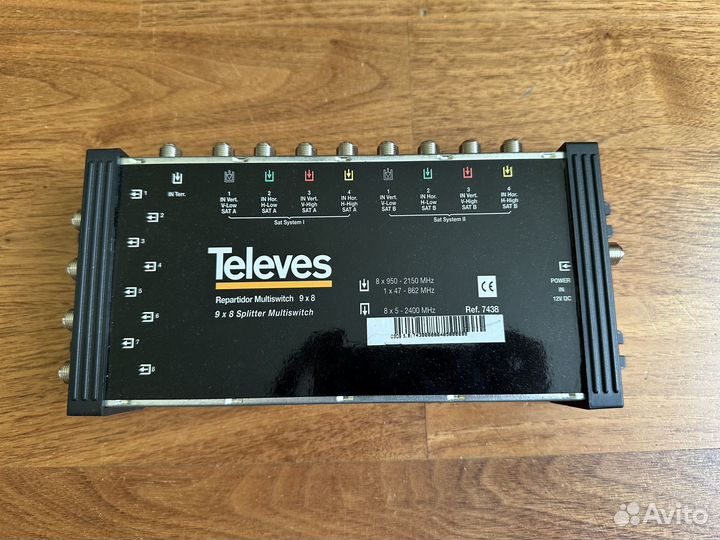 Мультисвич Televes 9 8 Splitter Multiswitch