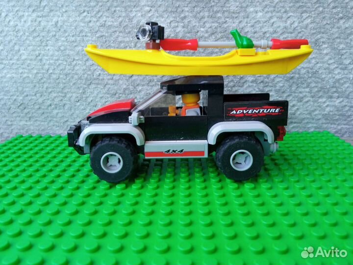 Lego city машина с байдаркой