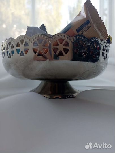 Ваза для фруктов на ножке СССР