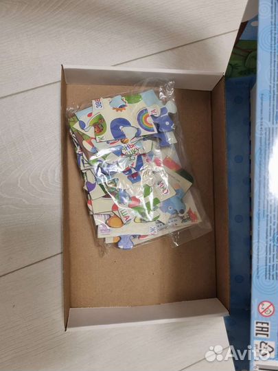 Азбука пазл с деревяшками