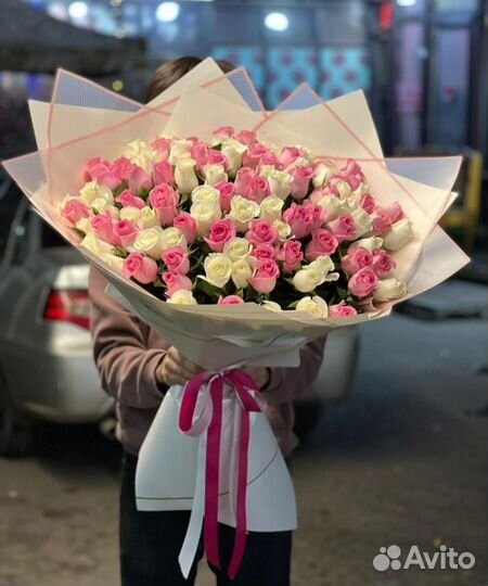 Большой букет из роз с доставкой