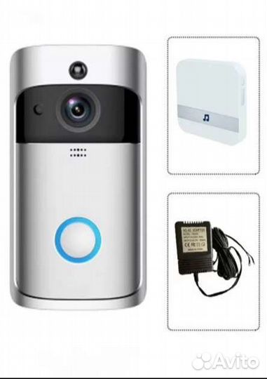 Умный видеодомофон (звонок) V5 с Wi-Fi, 220 В