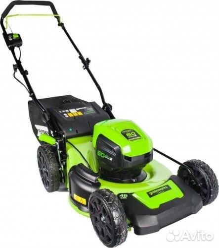 Газонокосилка аккумуляторная greenworks GD60LM46HP