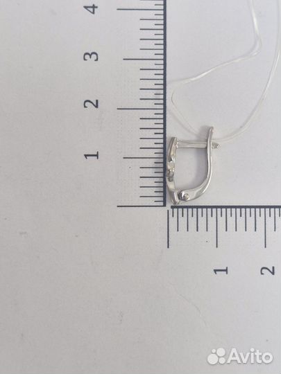 Золотые серьги с бриллиантами. Арт153