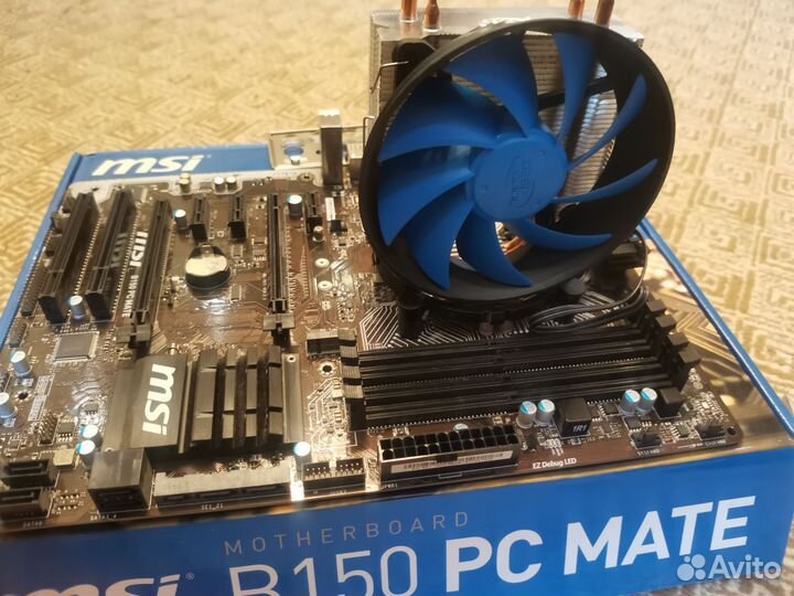 I5 6500 + MSI B150 + кулер