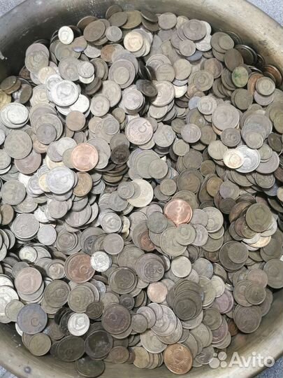 Монеты СССР 1, 2, 3 И 5 Копеек латунь на вес