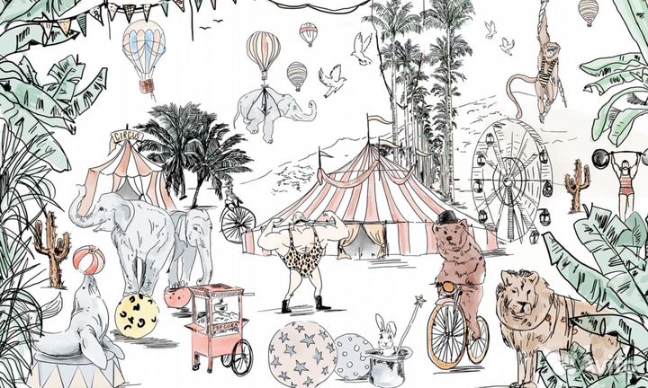 Дизайнерские фотообои / Детские фотообои