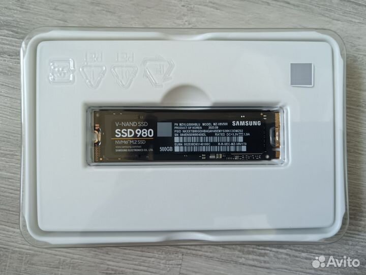 Новый ssd m2 nvme Samsung evo 980 на 500гб