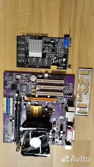 Socket 478+проц+кулер+видеокарта+оперативка
