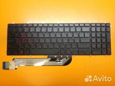 Клавиатура для ноутбука Dell 15-5565 подсв красная