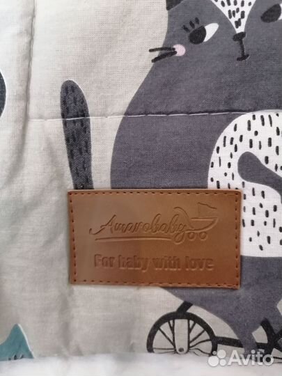 Плед детский плюшевый на выписку Amarobaby