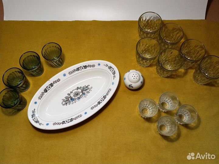 Стеклянная посуда столовая разная СССР