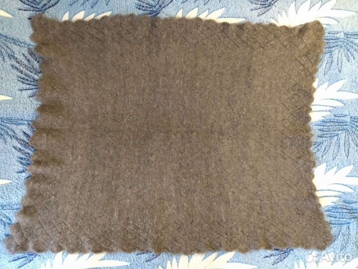 Шаль ручная вязка кроличий пух + овечья шерсть