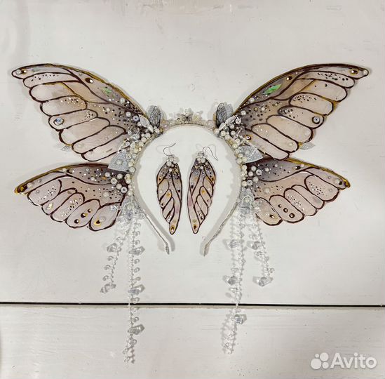 Украшение на голову крылья бабочка