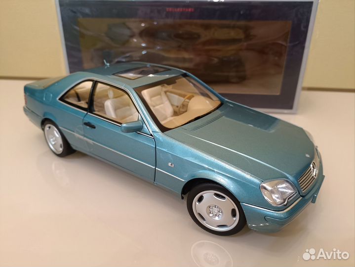 Mercedes CL C140/W140 (92-00г) Голубой 1:18