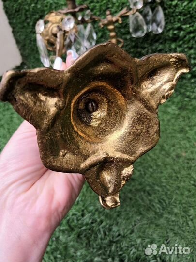 Подсвечник латунь