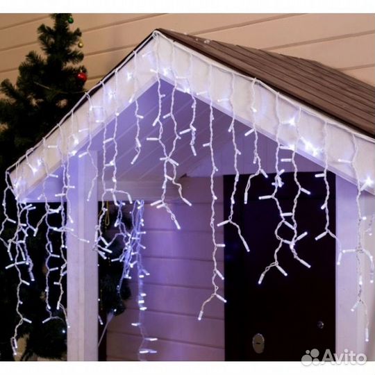 Гирлянда уличная бахрома каучук Премиум 6 метров 3