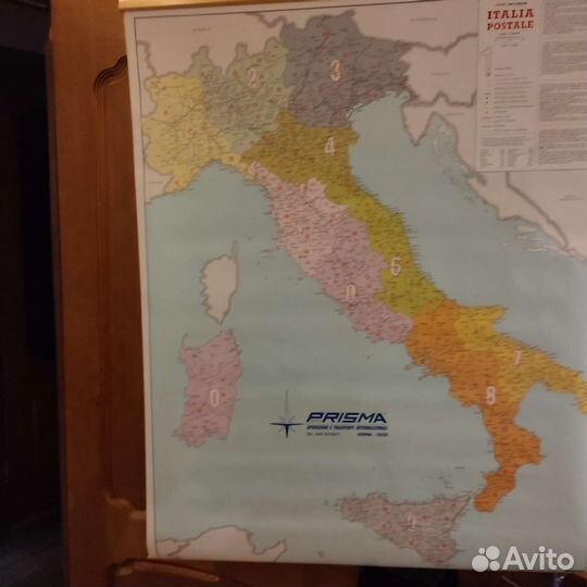 Карта Италии в идеальном состоянии