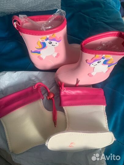 Детские резиновые сапоги