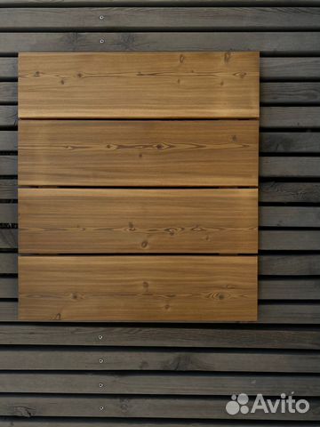 Планкен прямой из термолиственницы / 18х140 / авс