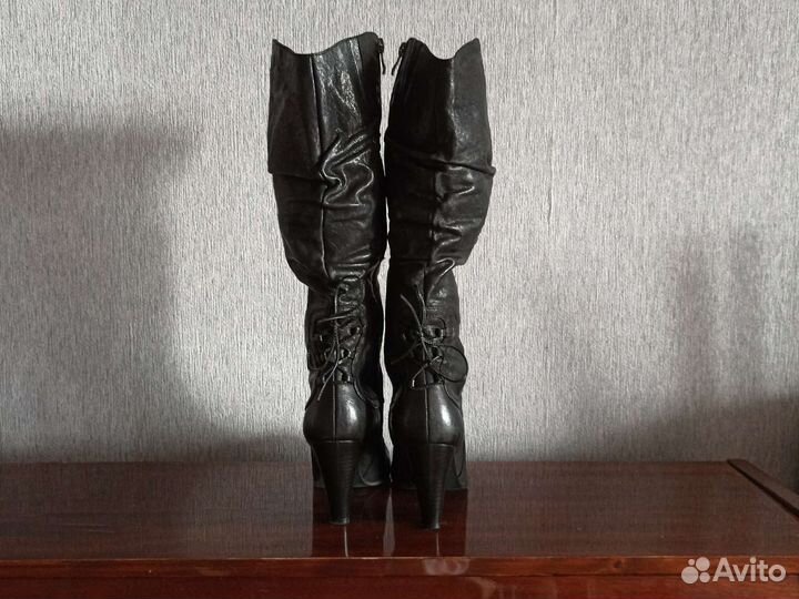 Сапоги весна-осень натуральная кожа
