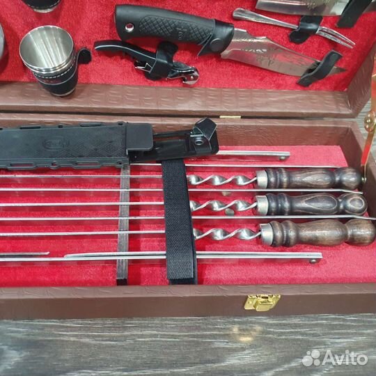 Шашлычный кизлярский набор 8 коричневый
