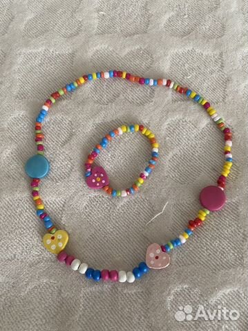 Бусы и браслет детские