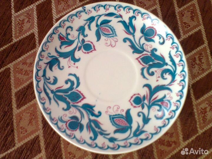 6 чайных пар Мифическая птица лфз, СССР