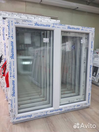 Окна глухие 2х-створчатые