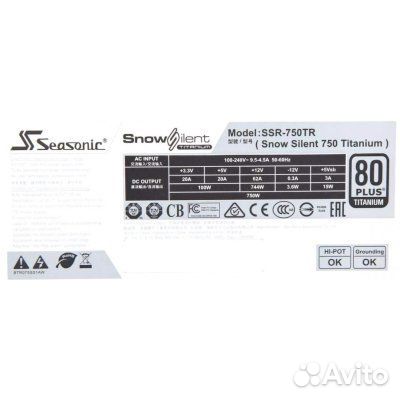 Блок питания Sea Sonic Electronics Sea Sonic 750W