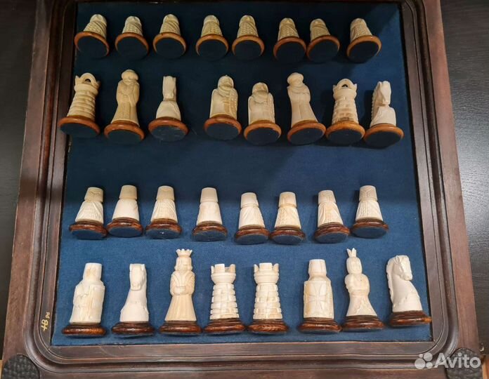 Раритетные шахматы из бивня мамонта 97г Якутия