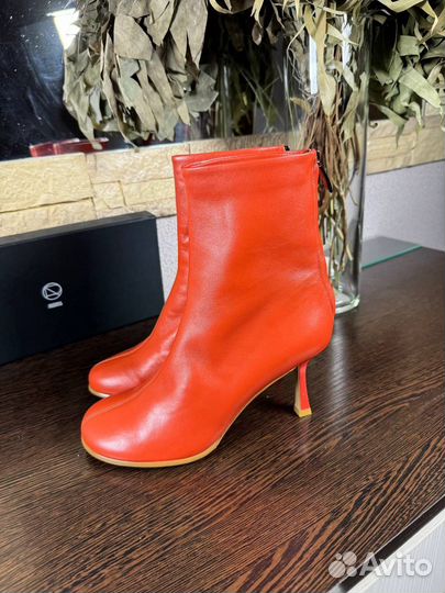 Ботильоны оранжевые 36,5р Эконика новые ориг
