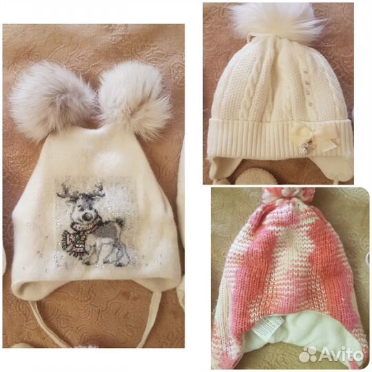 Шапки на девочку / мальчика зима/демисезон