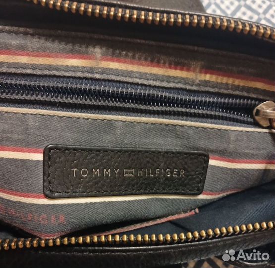 Сумка мужская Tommy Hilfiger, кожа натуральная