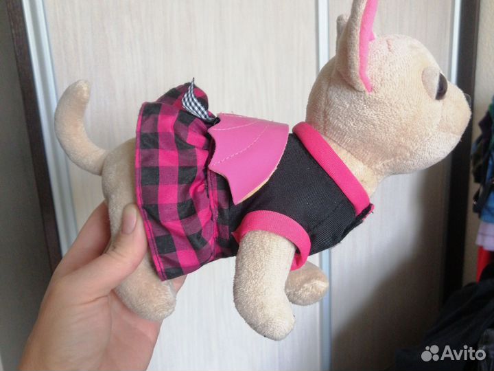 Игрушка мягкая чихуа хуа собачка 24 см длина