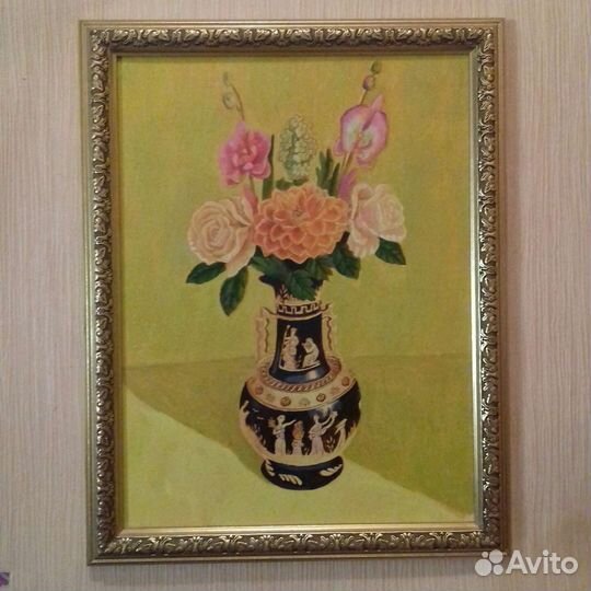 Картина маслом на холсте цветы