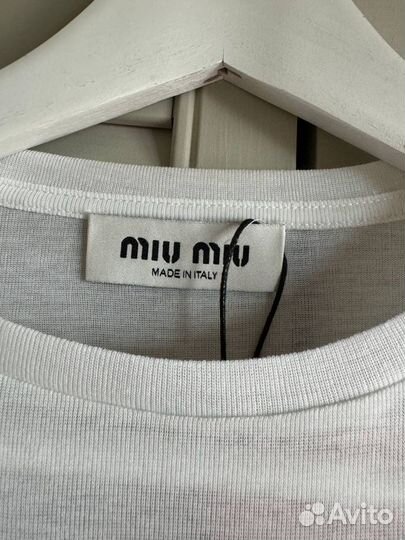 Платье лонгслив miu miu