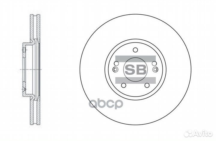 Диск тормозной SD1053 (51712-3J000, 51712-3J010