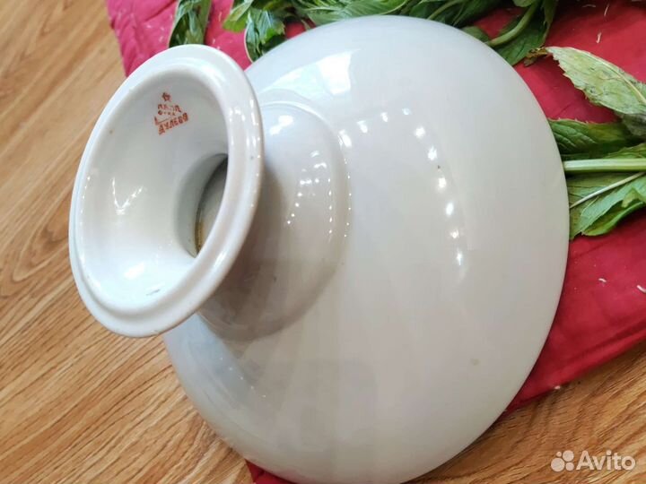 Ваза для фруктов на ножке СССР