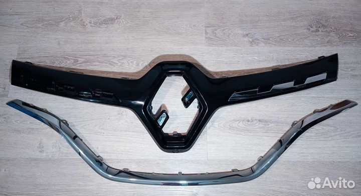 Решётка радиатора Renault Kaptur с хромом