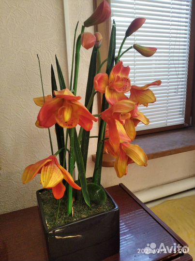 Светильник ночник цветы