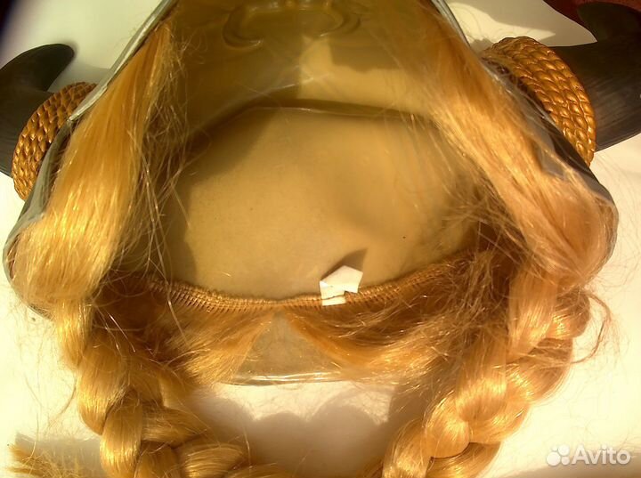 Шлем Викинг с косичками + Аренда. Cosplay Косплэй