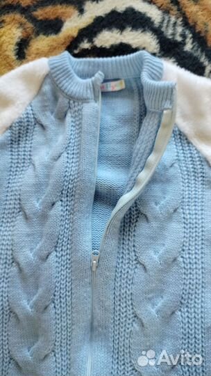 Комбинезон поддева вязаный 74-80