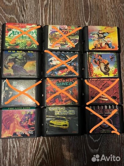 Картриджи и платки Sega 16bit