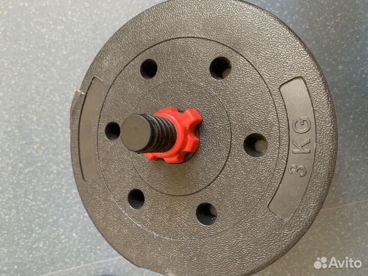 Гантели 24кг с грифом разборные