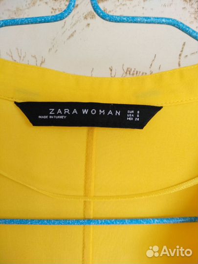 Блузка Zara натур.ткань р 44-46